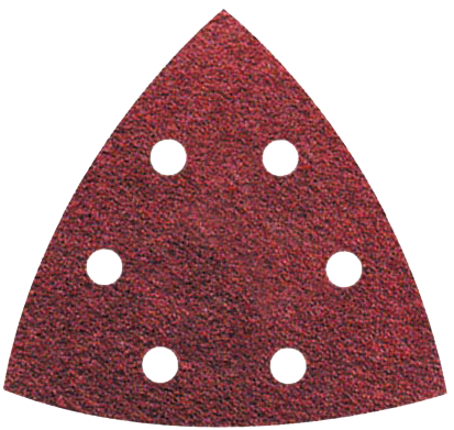 Abraboro 94 x 94 mm delta csiszolópapír 6 lyukkal, 60-as szemcseméret, 50 db/csomag termék fő termékképe