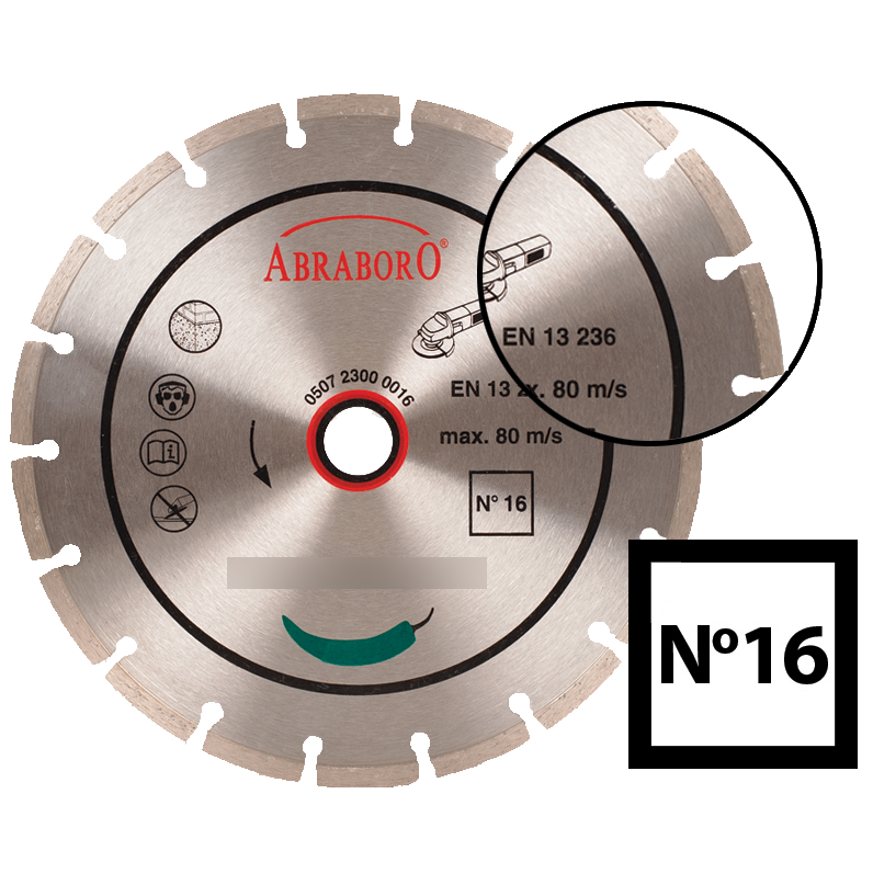 Abraboro 300 x 25,4 mm No.16 univerzális gyémánttárcsa termék fő termékképe