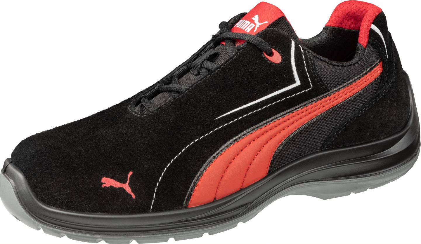 PUMA TOURING BLACK SUEDE LOW S3 ESD SRC MUNKAVÉDELMI CIPŐ termék fő termékképe