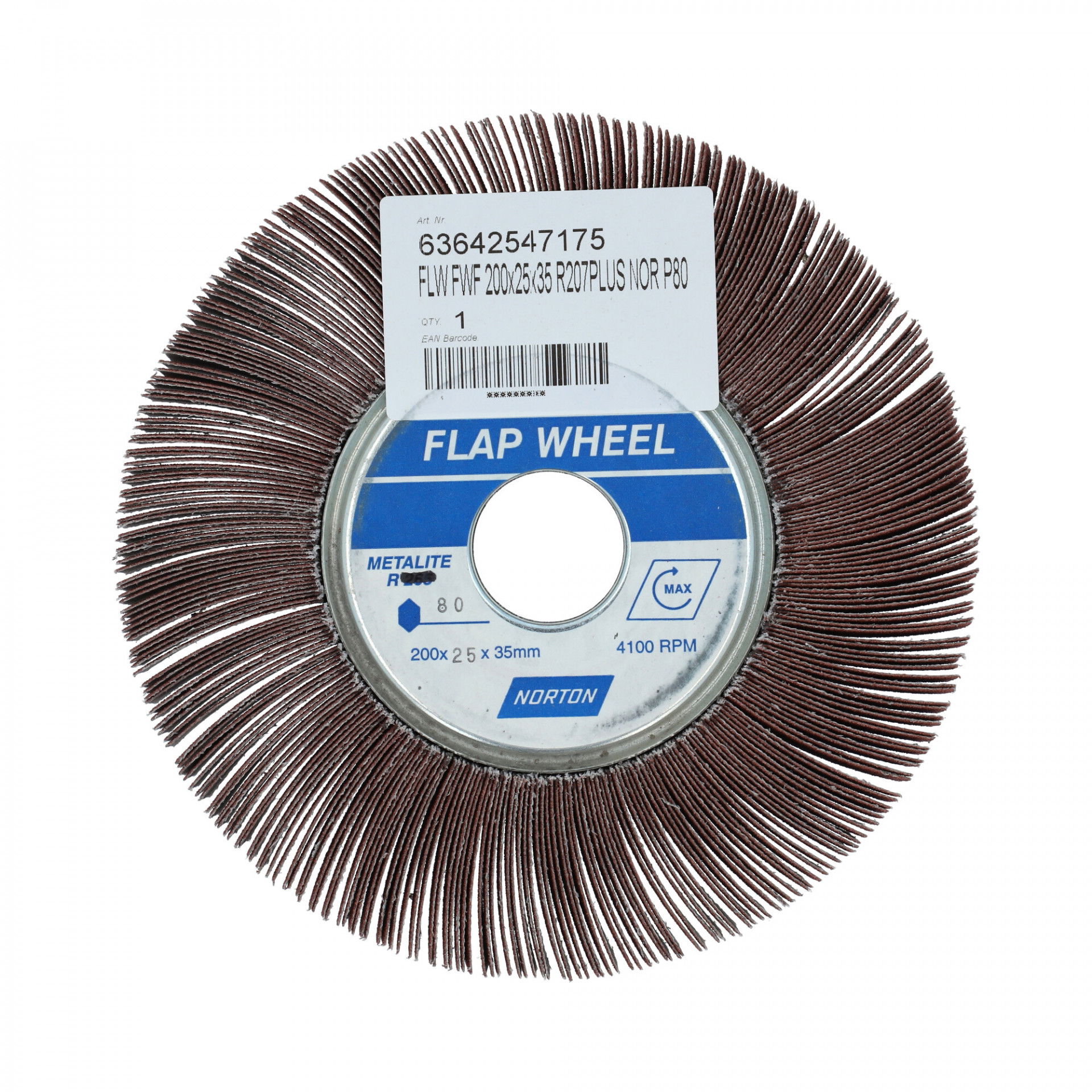 Norton R207Plus szaturnusz lamellás csiszolókorong Ø200x25x35mm, P80 termék fő termékképe