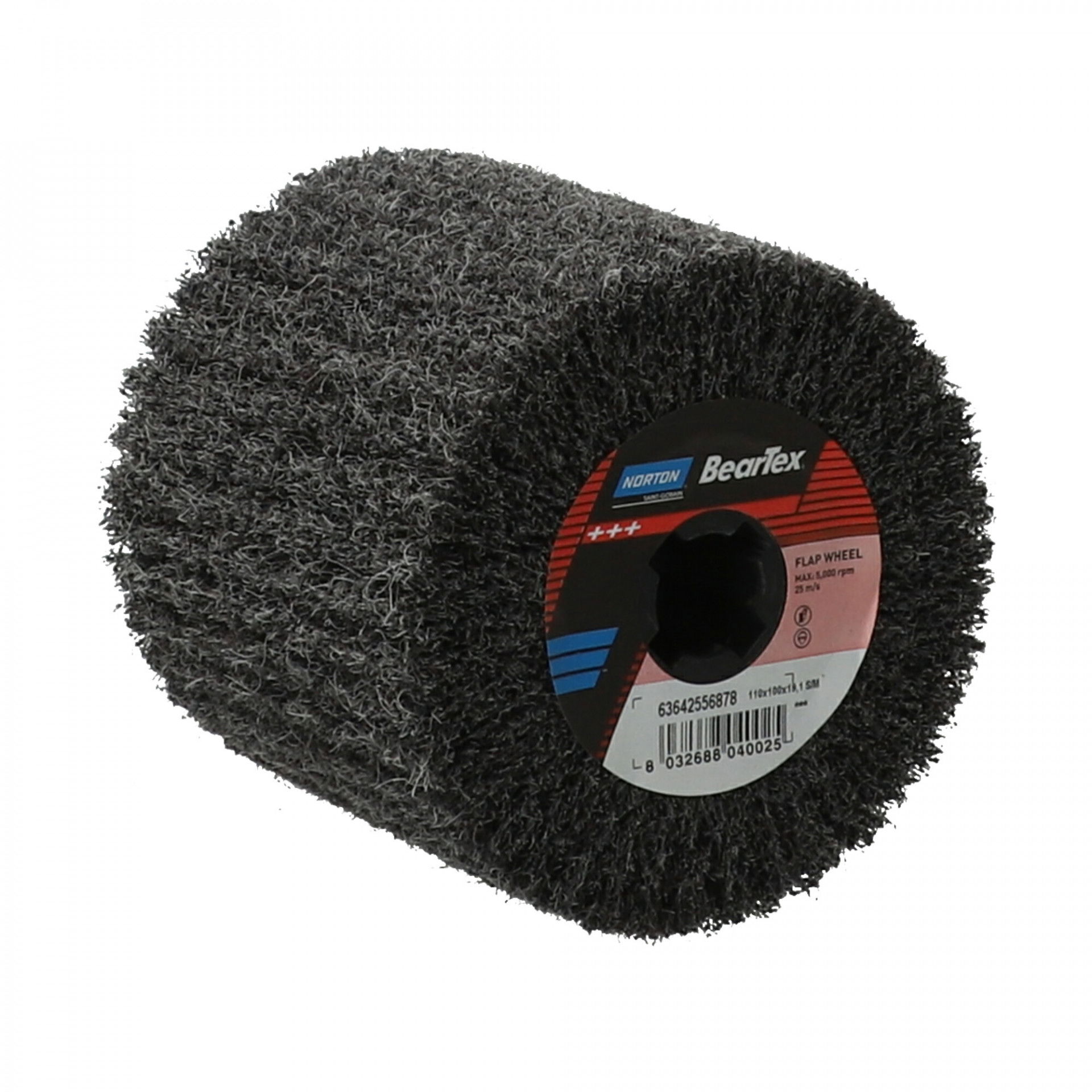 Satinex Beartex lamellás rost csiszolókorong Ø110x100x19mm Medium S termék fő termékképe