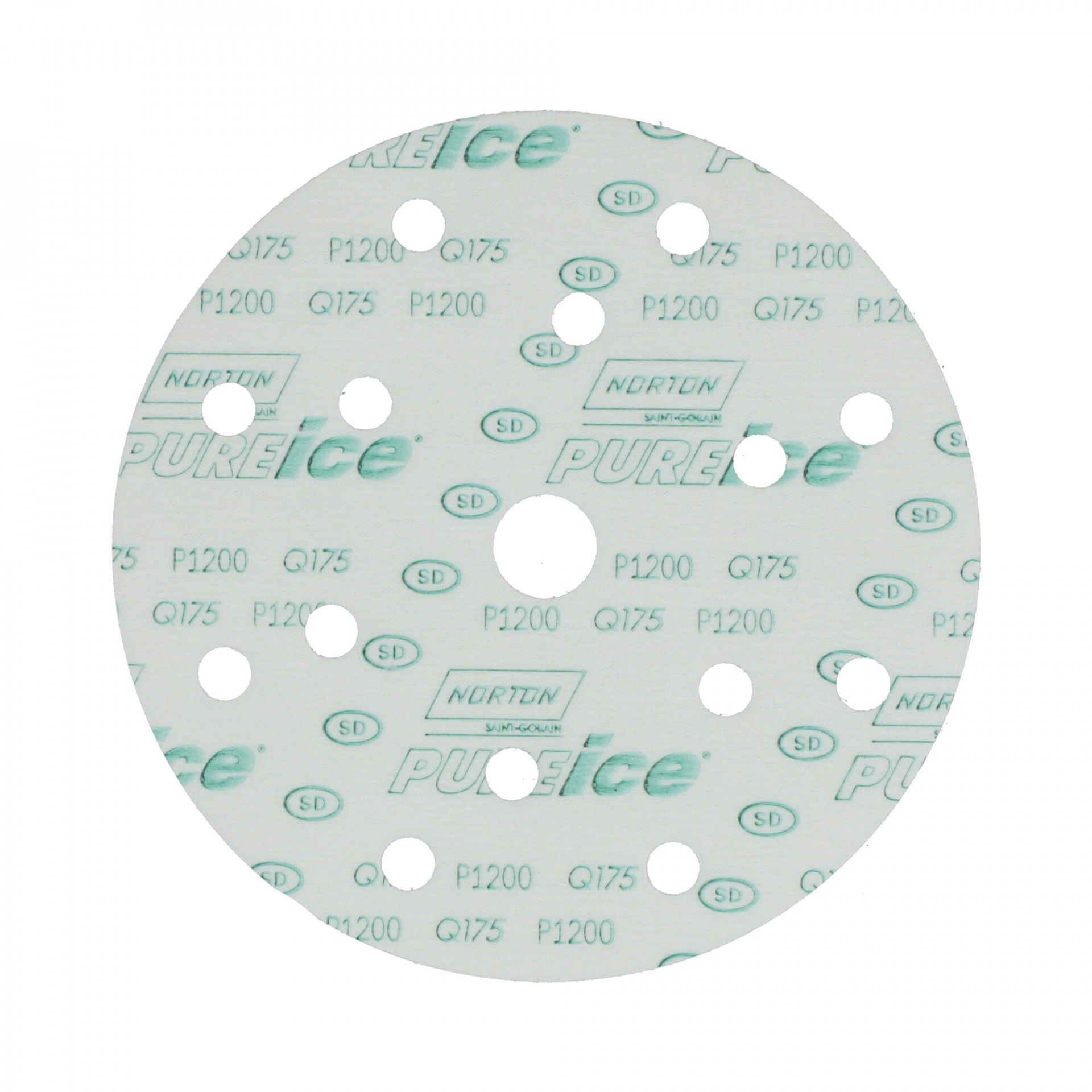 Norton Pure Ice Film Q175 csiszolókorong Ø150mm 14+1 Lyukas P1200, 50 db/csomag termék fő termékképe