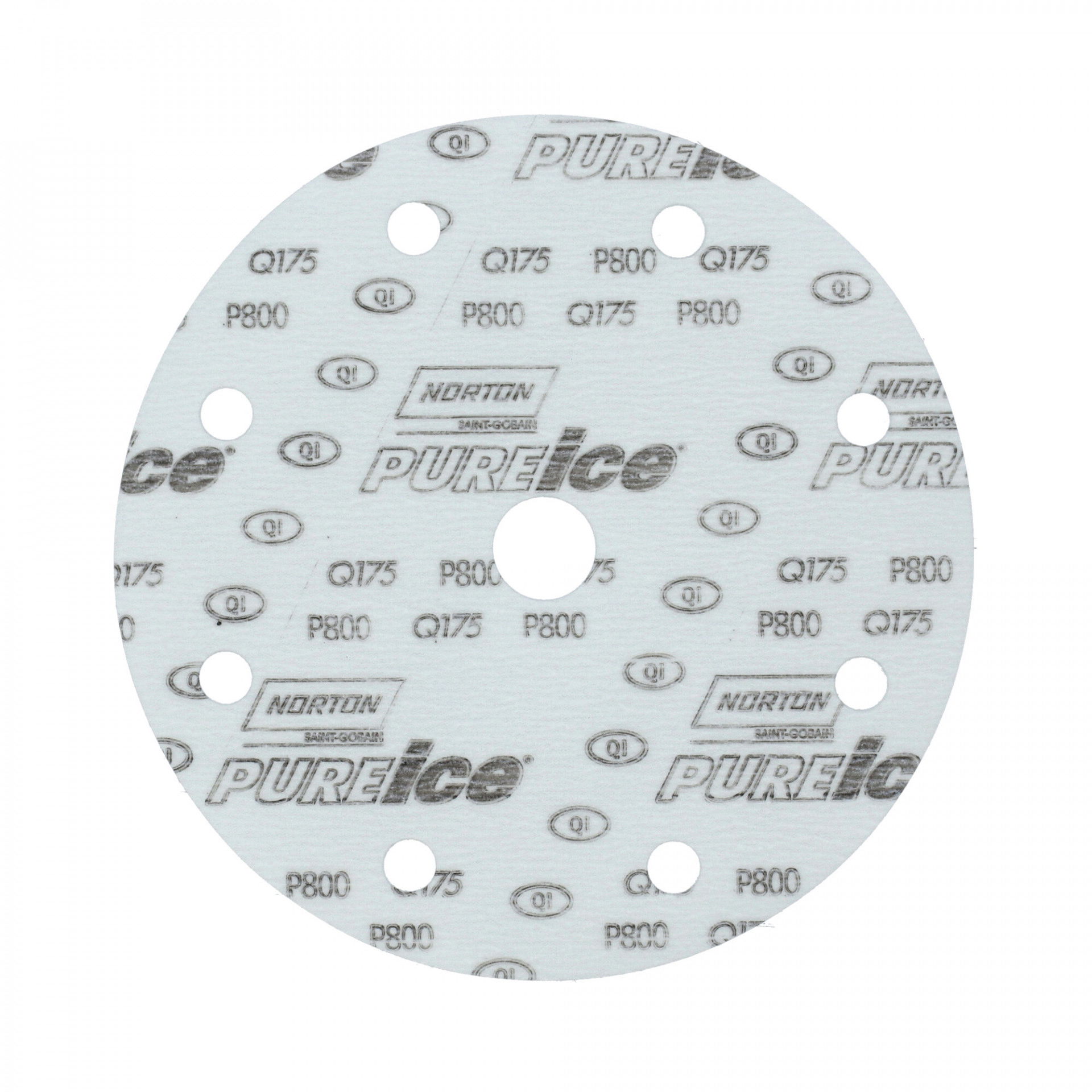 Norton Pure Ice Film Q175 csiszolókorong Ø150mm 8+1 Lyukas P800, 50 db/csomag termék fő termékképe