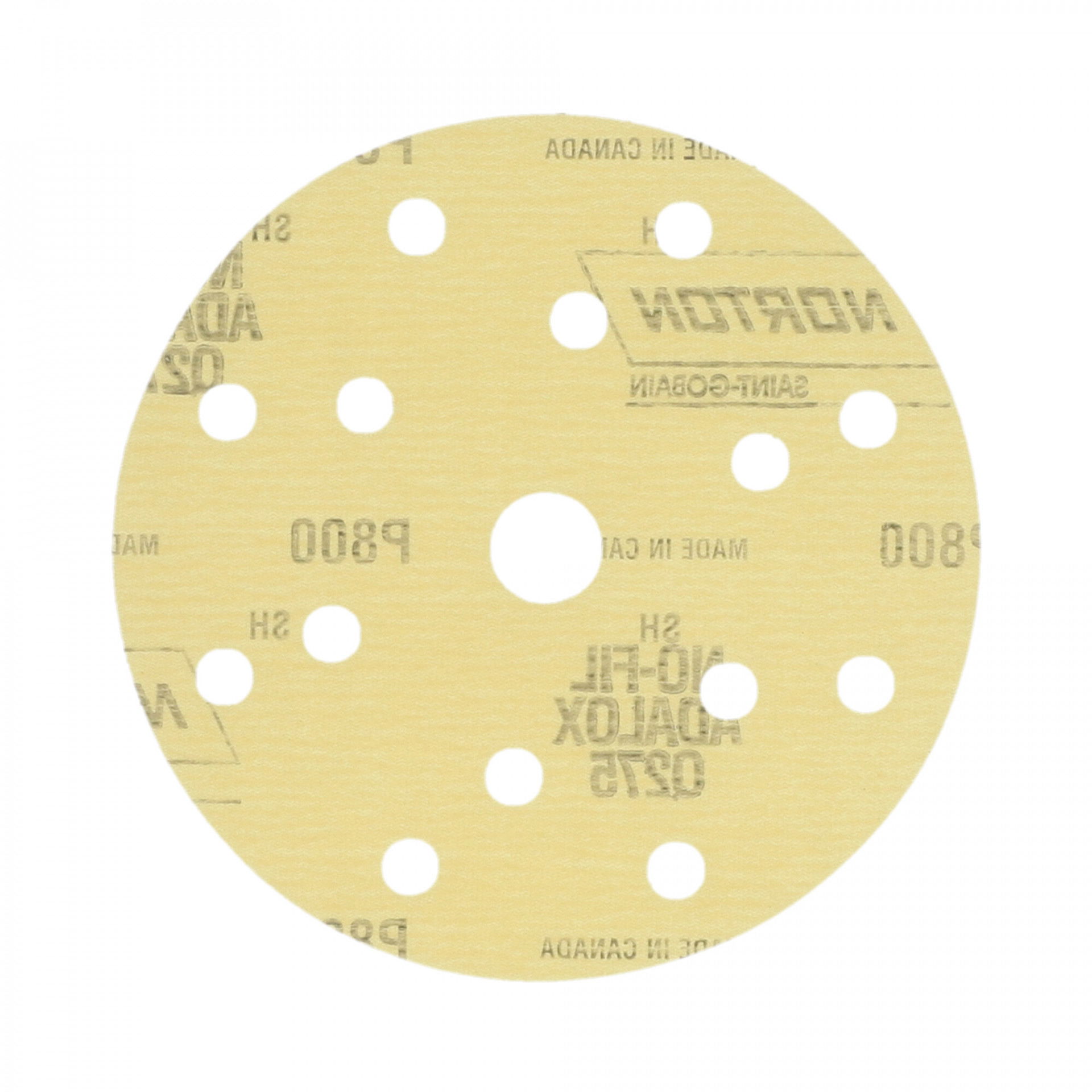 Norton Pro Film Q275 tépőzáras csiszolókorong Ø150 14+1 Lyukas P800, 100 db/csomag termék fő termékképe