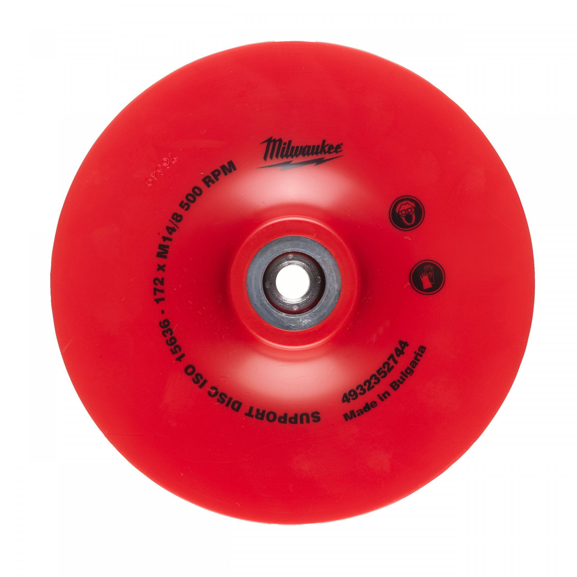 Milwaukee Rugalmas tartótányér M14 szorítóanyával, 22.2 mm befogótüske, Ø172 mm termék fő termékképe