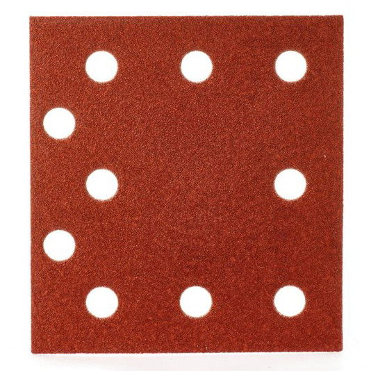 Milwaukee Tépőzáras csiszolólap, 115x107 mm, 10 lyukú, 240-es finomság, 10 db/csomag termék fő termékképe