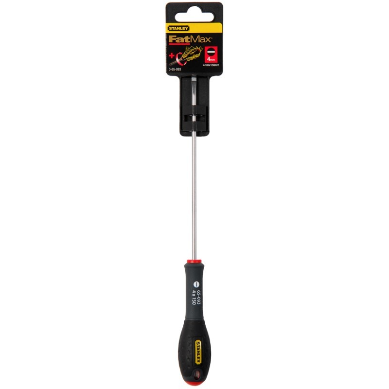Stanley 0-65-093 FATMAX® lapos csavarhúzó párhuzamos éllel, 4 x 150 mm (bliszteres) termék fő termékképe