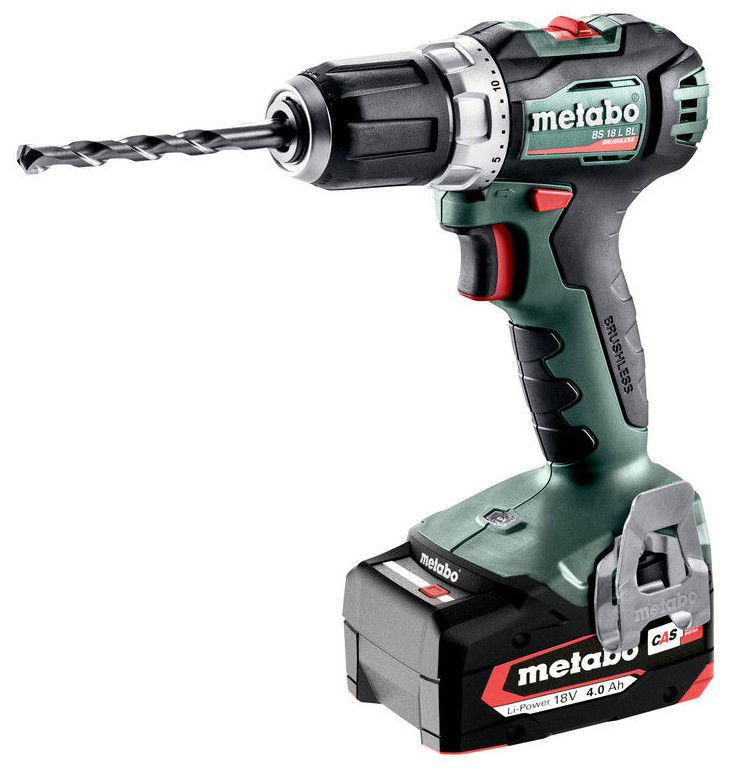 METABO BS 18 L BL akkumulátoros fúró-csavarozó (1 x 2.0 Ah és 1 x 4.0 Ah Li-Power akkuval, metaBOX kofferben) termék fő termékképe